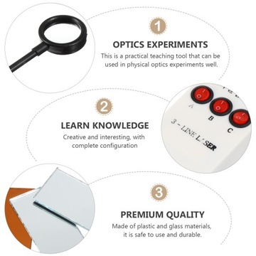 Zestaw narzędzi do eksperymentów optycznych Zestaw do nauki optyki