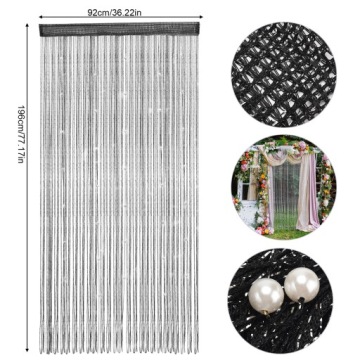 Бусина Дверь Занавес Комната Разделитель Занавес 1x2m Украшение Дома
