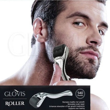 GLOVIS ROLLER 0.5 Porost Zagęszczanie Włosów Brody
