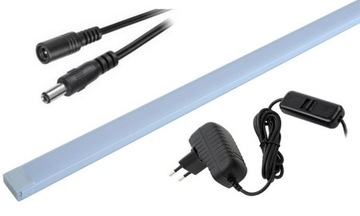 Oświetlenie LED gablot szafy witryn listwa 45cm