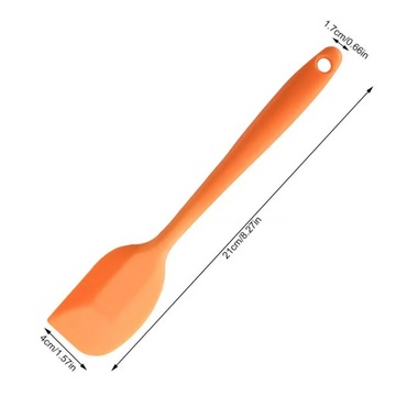 One-piece Silicone Baking Spatula Heat-Resistant Non-stick Scraper Kitchen
