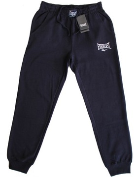 Spodnie DRESOWE EVERLAST Navy dresy bawełniane DUŻY rozmiar 3XL XXXL