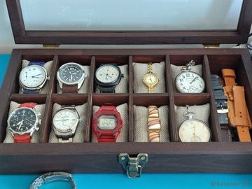 ОДЕЖДЕННАЯ КОРОБКА, КАССЕТА, КОРОБКА ДЛЯ 10 ЧАСОВ, ДЕРЕВЯННАЯ, РУЧНАЯ РАБОТА