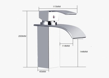 ЧЕРНЫЙ КАСКАД Смеситель для УМЫВАЛЬНИКА, НИЗКИЙ, 20 см, Смеситель ДЛЯ ВАННОЙ ESTIVA
