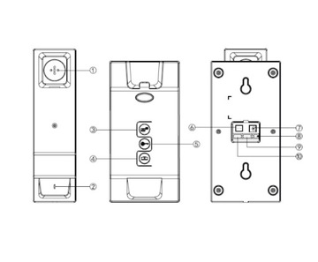 ИНТЕРКОМ-ТЕЛЕФОН ДЛЯ ВОРОТ КАЛИТКИ СО СЧИТЫВАТЕЛЕМ RFID-КЛЮЧЕЙ НА КРЫШЕ, НАВЕРХНОСТНЫЙ ORNO