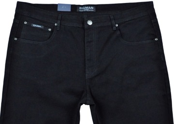 Spodnie męskie jeans Big Man bm050-7 czarne pas 112 cm 43/30