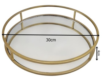 Зеркальный поднос для кухонных салон ванных комнат для сладкого стола HLW8268J M Gold