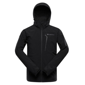 ALPINE PRO Kurtka trekkingowa męska softshell 8000 Hoor czarny r.3XL