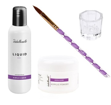 ZESTAW STARTOWY AKRYLOWY AKRYL 15ML LIQUID PĘDZEL