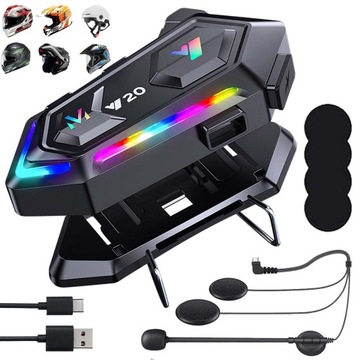 interkom motocyklowy Kask motocyklowy Bluetooth słuchawkowy 1000mAh