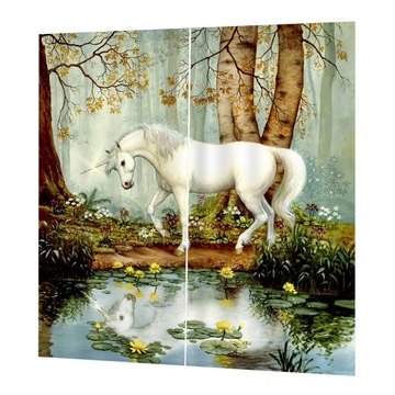 2 panele Drzwi ze zwierzętami z nadrukiem kon