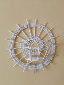 Плетеная корзина для цветов Плетеная подставка для цветов в виде каплевидной формы