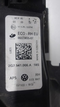 SVĚTLO PŘEDNÍ PRAVÁ VW TAIGO FULL LED