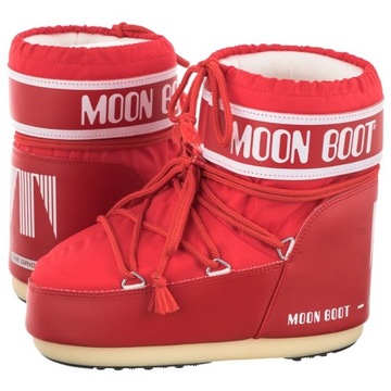 Śniegowce Moon Boot Icon Low Nylon 140934 Czerwone