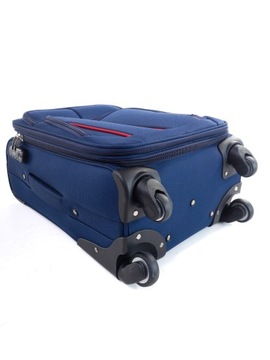 МАЛЕНЬКИЙ ТКАНЕВЫЙ ДОРОЖНЫЙ ЧЕМОДАН СУМКА НА 4 КОЛЕСАХ