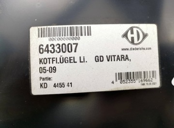 BLATNÍK LEVÝ PŘEDNÍ SUZUKI GRAND VITARA II 05-09
