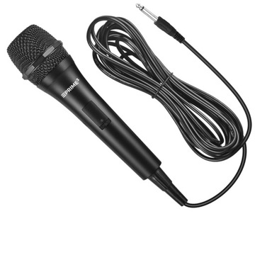 MIKROFON PRZEWODOWY WOKALOWY WTYK 6,35 mm KABEL 3,5m PRIME3 ACM11