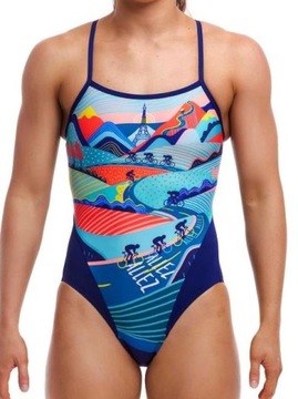 Strój do pływania FUNKITA Vive Le Funky - Single Strap 16 (UK38) XL