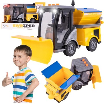 АВТОГРУЗОВИК БУЛЬДОЗЕР ПЛУГ ШЛИФОВАЛЬНЫЙ СВЕТОДИОДНЫЙ ЗВУК