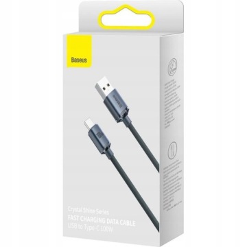 Кабель Baseus 100 Вт, 2 м USB-A/USB-C для быстрой зарядки