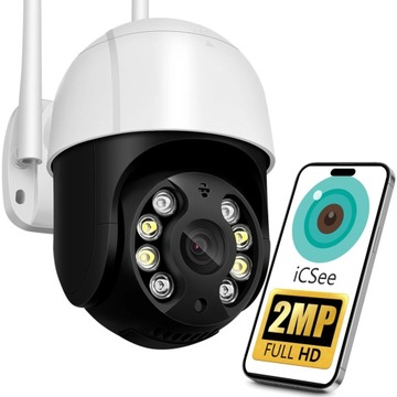 KAMERA ZEWNĘTRZNA OBROTOWA IP WIFI 2MPX FULL HD 4x ZOOM DO MONITORINGU