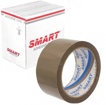 КОРИЧНЕВАЯ КЛЕЙКАЯ УПАКОВОЧНАЯ ЛЕНТА 48х50 SMART САМОКЛЕЯЩАЯСЯ ЛЕНТА 48/50