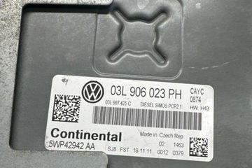 JEDNOTKA MOTORU ECU VW TOURAN (1T3) 03L906023PH 1.6L DIESEL 2012