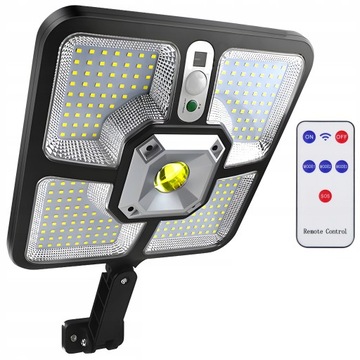 LAMPA LATARNIA SOLARNA MOCNA CZUJNIK RUCHU + PILOT