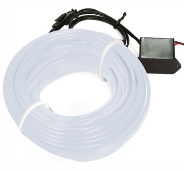Światłowód EL WIRE LED Taśma Ambient 10M Ice Blue