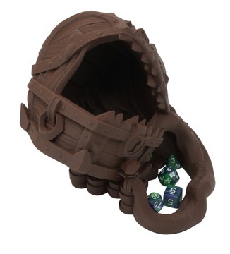 Волшебный сундук с золотом - башня для игральных костей - Mimic Dice Tower Brown