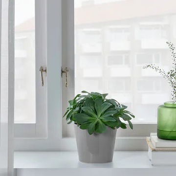 Крышка для цветочного горшка для улицы/в помещении IKEA SKOGSVINBAR СЕРЫЙ 12 СМ