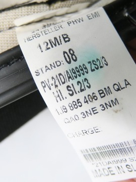 LEM SEDAČKA 2/3 ZADNÍ VW GOLF 4 BORA KOMBI
