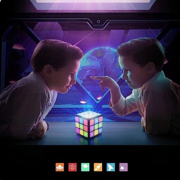 КУБИК РУБИКА ЭЛЕКТРОННЫЕ ИГРЫ ДЛЯ РАЗУМА И ПАМЯТИ POP IT LED ИГРА