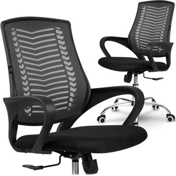 Fotel biurowy obrotowy krzesło obrotowe biurowe mikrosiatka