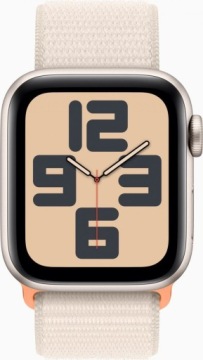 APPLE Watch SE GPS, 40 мм, алюминиевый корпус Starlight, спортивный ремешок Starlight
