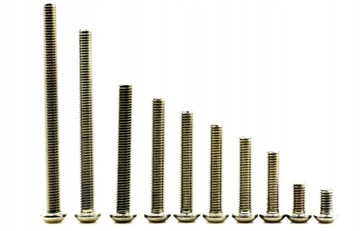 M5X10 Śruba kulista Nierdzewna A2 WKRĘT 7380 (50)