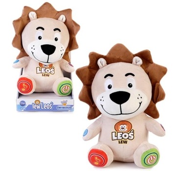 INTERAKTYWNY LEW LEOŚ BEŻOWY PLUSZAK MÓWI ŚPIEWA