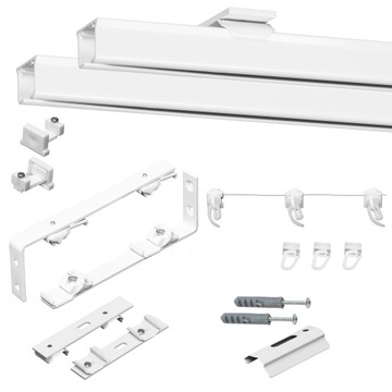 АЛЮМИНИЕВЫЙ Карниз KS Комплект из 2 карнизов РАЗМЕР 290 см