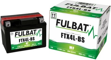Akumulator Fulbat FTX4L-BS YTX4L-BS 12V 3.2Ah 50A