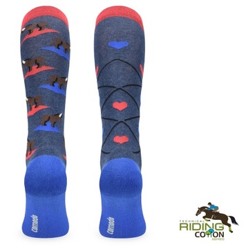 Веселые хлопковые носки для верховой езды - DONKEY