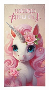 RĘCZNIK PLAŻOWY 70X140 duży my little pony mlp unicorn jednorożec różowy