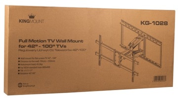 УНИВЕРСАЛЬНОЕ ПОВОРОТНОЕ КРЕПЛЕНИЕ ДЛЯ ТЕЛЕВИЗОРА ДО 100 ДЮЙМОВ