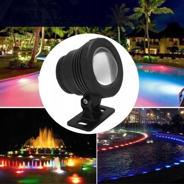 СВЕТОДИОДНЫЙ ПОДВОДНЫЙ СВЕТ, ВОДОНЕПРОНИЦАЕМЫЙ ПОДВОДНЫЙ СВЕТИЛЬНИК RGB, ОТДЕЛКА ОТРАЖАТЕЛЯ