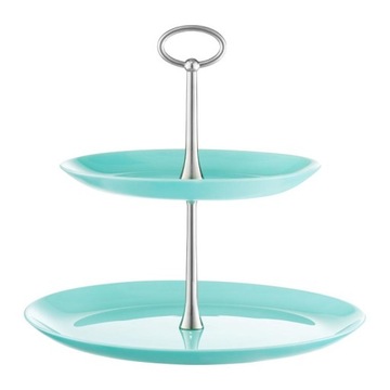 PATERA dwupoziomowa VALENCIA AMBITION 25cm turkusowa 2 piętra