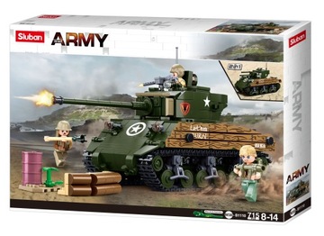 KLOCKI SLUBAN AMERYKAŃSKI CZOŁG SHERMAN M4A3 2W1