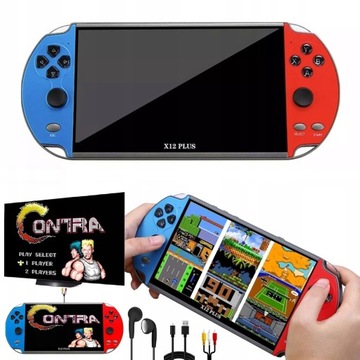 KONSOLA PRZENOŚNA DO GIER X12 PLUS RETRO 1000 GIER 16GB 7