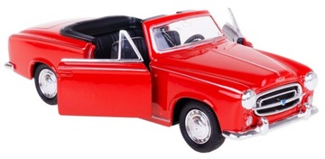PEUGEOT 403 1957 CABRIO MODEL WELLY 1:34/39 CZERW