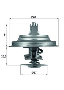 BEHR MAHLE TERMOSTAT VW PASSAT B5.5 2.5TDI AUDI A4 B6 A6 2.5 TDI T4