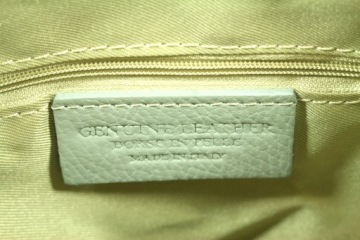 Итальянская кожаная сумка, экрю, экри, бежевый, кремовый