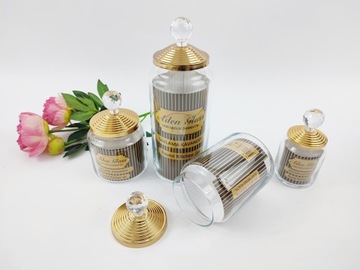 Pojemniki kuchenne 4pcs. SZKLANE Glamour